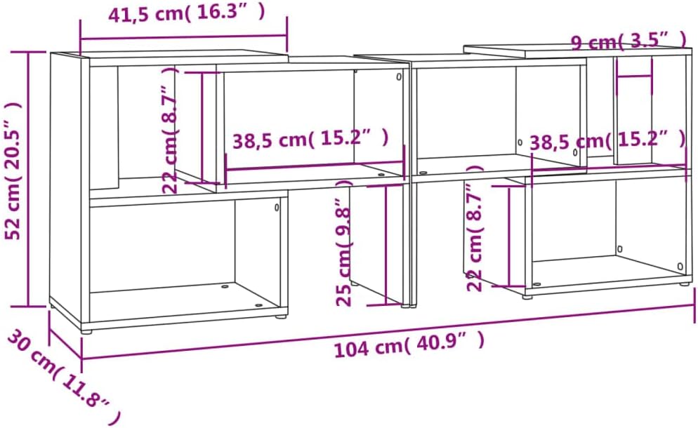 vidaXL TV Schrank Lowboard TV Möbel Tisch Board Sideboard Fernsehtisch Fernsehschrank HiFi-Schrank R