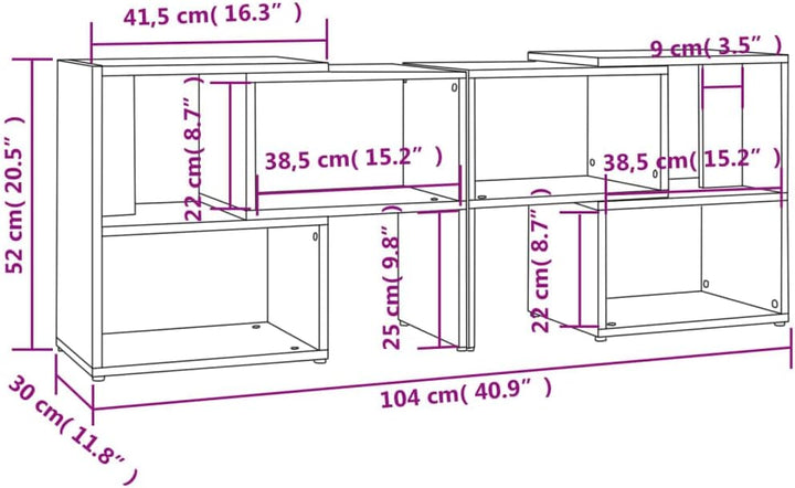 vidaXL TV Schrank Lowboard TV Möbel Tisch Board Sideboard Fernsehtisch Fernsehschrank HiFi-Schrank R