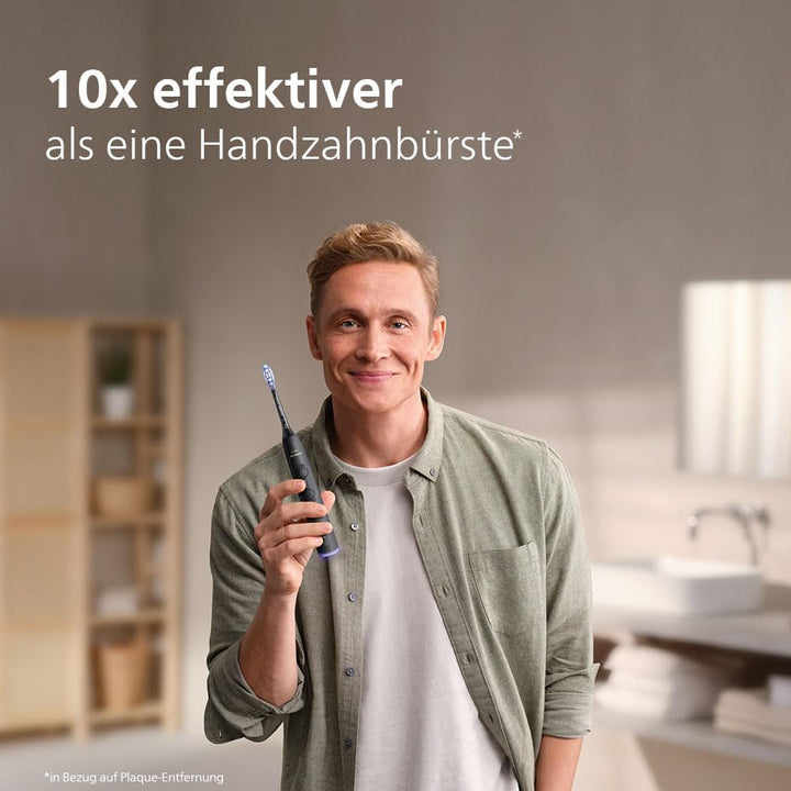 Philips Sonicare 7100 elektrische Zahnbürste, Schallzahnbürste mit App, 4 Putzmodi und 3 Intensitäts