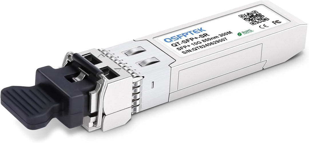 QSFPTEK (10Pack 10GBASE-SR SFP+ Modul 10G 850nm 300M DDM LC Port Multimode SFP+ Transceiver Kompatib
