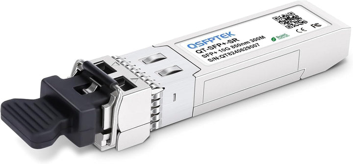 QSFPTEK (10Pack 10GBASE-SR SFP+ Modul 10G 850nm 300M DDM LC Port Multimode SFP+ Transceiver Kompatib