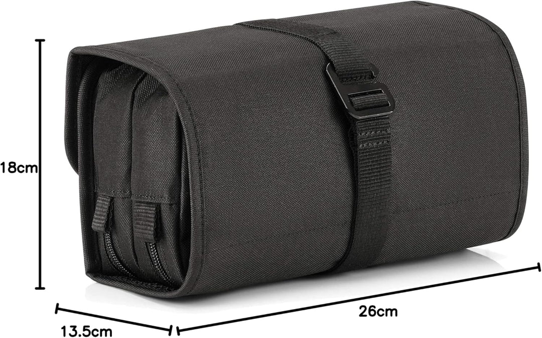 Reisenthel Expanded Wrap Kosmetiktasche, 26 cm X 16 cm Grösse Schwarz, Schwarz