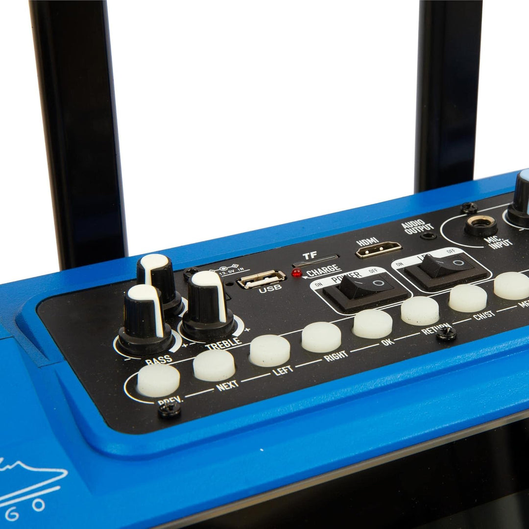 Canta Tu D10S Professionelles Karaoke-System mit Mikrofon, Echo-Effekt und Lautstärkeregelung, 14-Zo