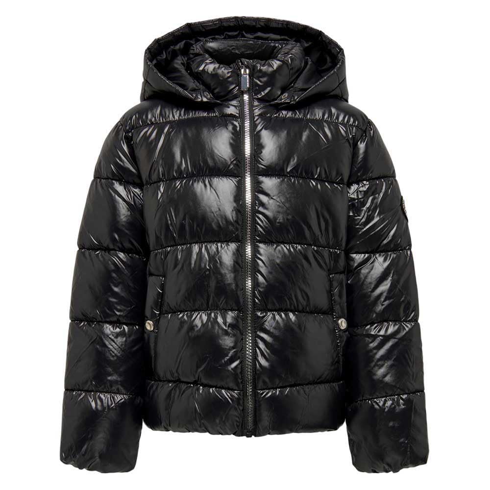KIDS ONLY Mädchen Kognewemmy Savannah Jacket OTW Noos Steppjacke 128 Black/Detail:silver Trim, 128 B