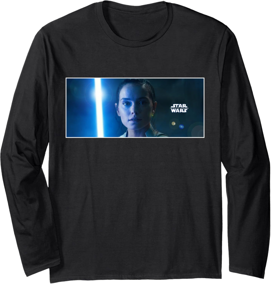 Star Wars The Rise of Skywalker Rey with Lightsaber Langarmshirt