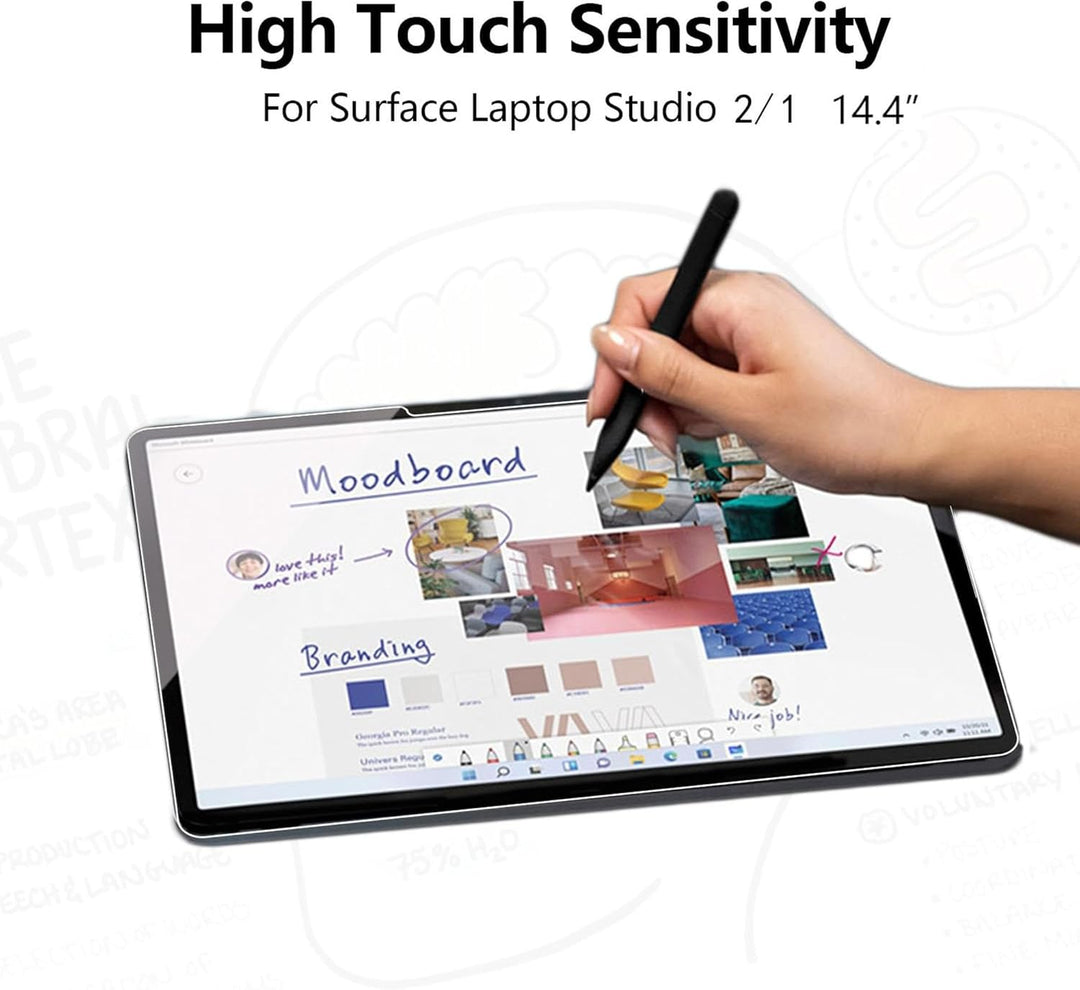 MEGOO [2 Stück] Displayschutzfolie für Microsoft Surface Laptop Studio 2/1(14,4 Zoll), einfache Inst