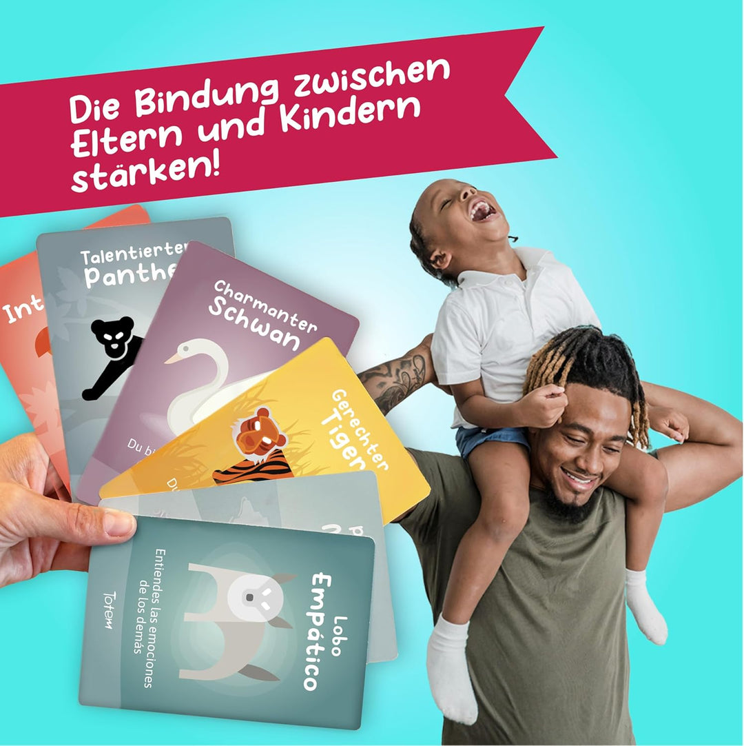 Totem Junior Kartenspiel für Kinder – Therapiespiel ab 5 Jahren für Selbstbewusstsein & Empathie, Fa