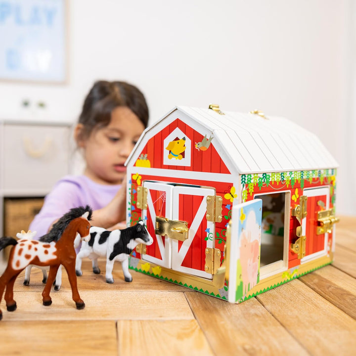 Melissa & Doug Verriegelungsscheune | entwicklungsförderndes Spielzeug | motorische Fähigkeiten | Pr