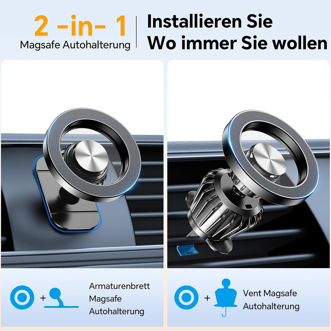 Coolpow Handyhalterung Auto für MagSafe Autohalterung 20 Starke Magnet Universal Magnetische Handyha