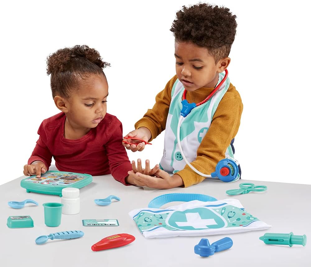 VTech - Elektronisches Lehrlings-Set, Doktorkoffer mit interaktiven Kinder-Tablets und Lernspielen,