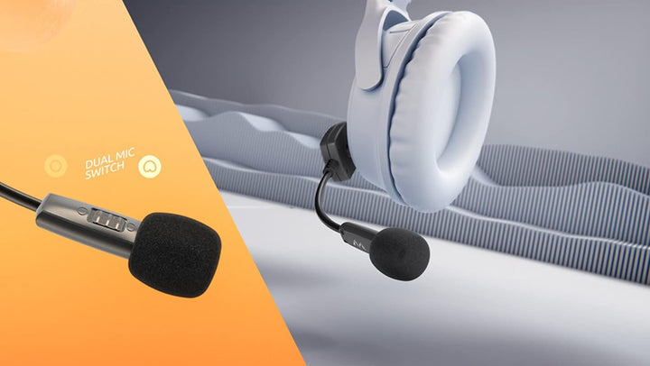 Antlion Audio ModMic kabelloses ansteckbares Mikrofon Uni- und Omni-direktionales Mikrofon mit Stumm