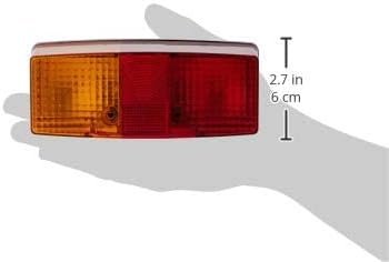HELLA Rückleuchte - Glühlampe - 24V / 12V - Anbau/geschraubt - ECE - Lichtscheibenfarbe: rot/gelb -