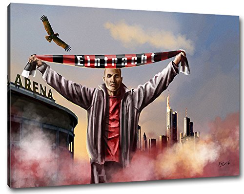 Ultraszene Frankfurt Format: 80x60, Bild auf Leinwand XL, fertig gerahmt