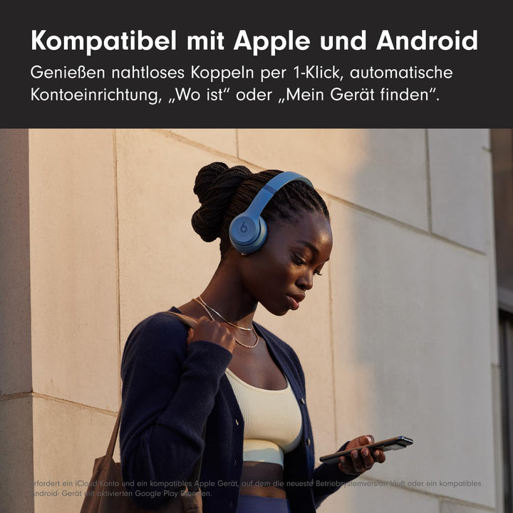 Beats Solo 4 - Kabelloser Bluetooth On-Ear Kopfhörer, Apple & Android kompatibel, Bis zu 50 Stunden