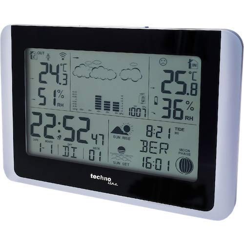 Technoline WS 6767 - kabellose Funkwetterstation mit bis zu 3 Aussensender