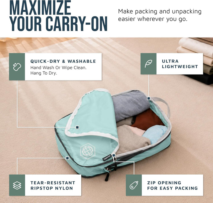 Kompressions-Verpackungswürfel für Reisen – Gepäck- und Rucksack-Organizer, Verpackungswürfel für Kl