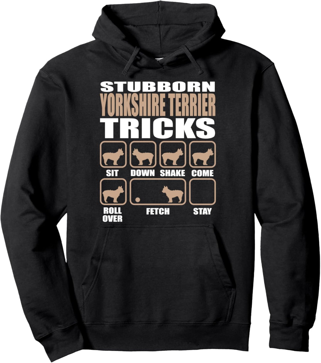 Hartnäckige Yorkshire Terrier Lovers Bekleidungsdesign Pullover Hoodie