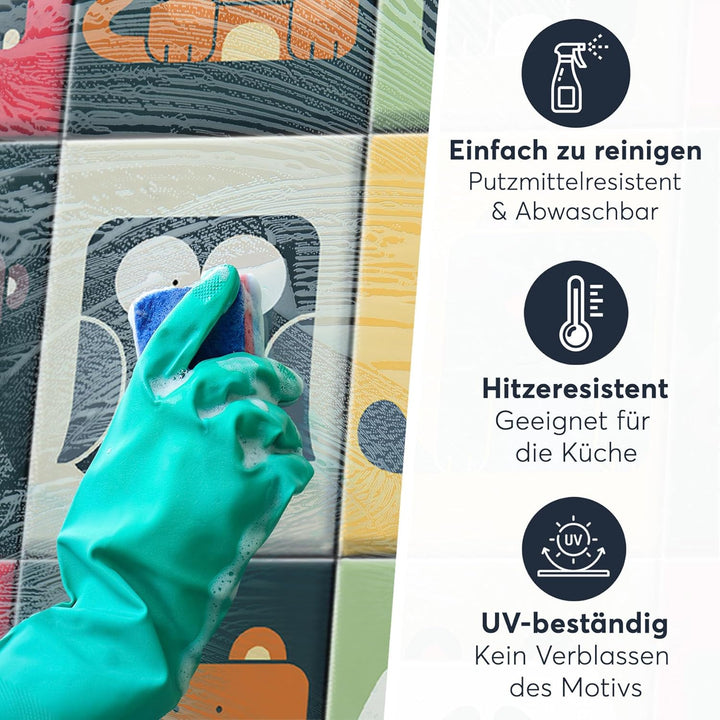 CREATISTO Mosaik Klebefliesen Stickerfliesen Fliesenfolie - Aufkleber Folie für Fliesen I Stickerfli