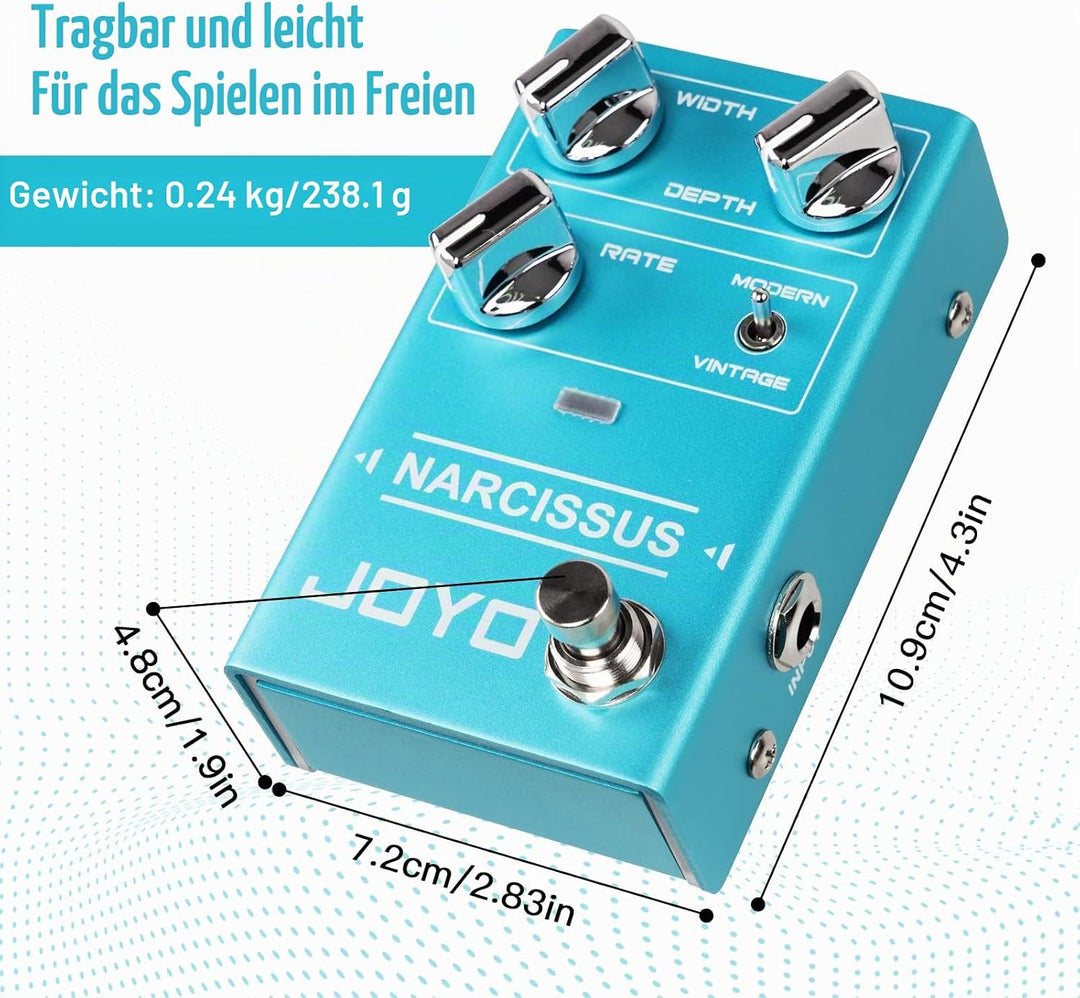 JOYO Chorus-Pedal, mehrere Chorus-Effekte, halbanaloger Schaltkreis von surrealem tiefen Ton bis hef