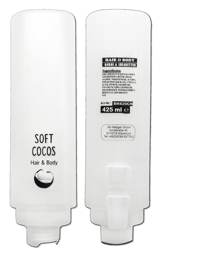 SET: Professionelles Shampoo-Duschgel-Set –12x425 ml–verschied. Düfte+4x Hlterung in verschied. Farb