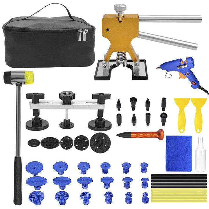 MENQANG Dent Repair Kit Werkzeuge, Body Dents Remover Kit 39 pcs Repair Tools Dellen Repair Tool Del
