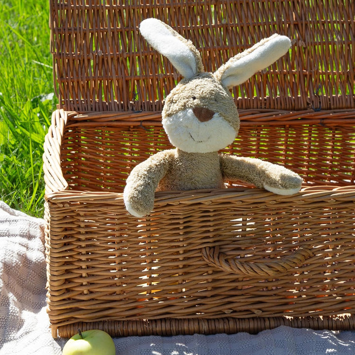 SIGIKID 39520 Kuscheltier Hase Green Mädchen und Jungen Babyspielzeug empfohlen ab Geburt beige Hase