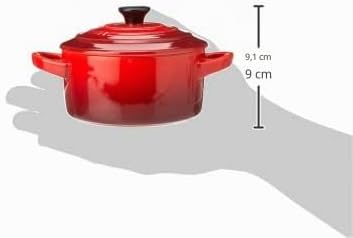 Le Creuset 4er-Set Mini Cocottes aus Steinzeug, je 200 ml, 10 x 5 cm, Steinzeug, Kirschrot, 79212100