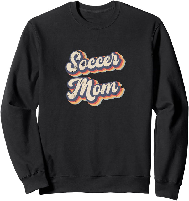 Soccer Mom Vintage Rainbow Sweatshirt