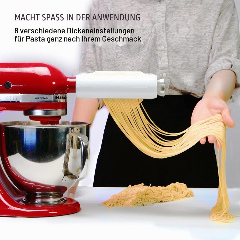 Nudelvorsatz für KitchenAid Standmixer Nudelmaschine Zubehör 3 In 1 Set Nudelaufsatz Spaghettischnei