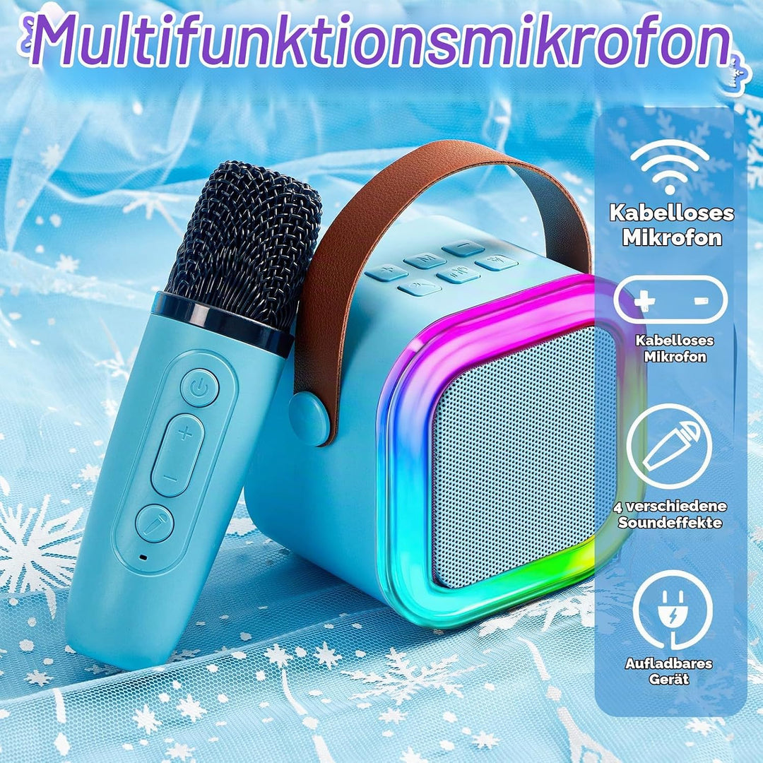 G.C ELSA Eiskönigin Spielzeug Geschenk für Mädchen 4 5 6 7 8 Jahre, Mini Karaoke Maschine mit Kinder