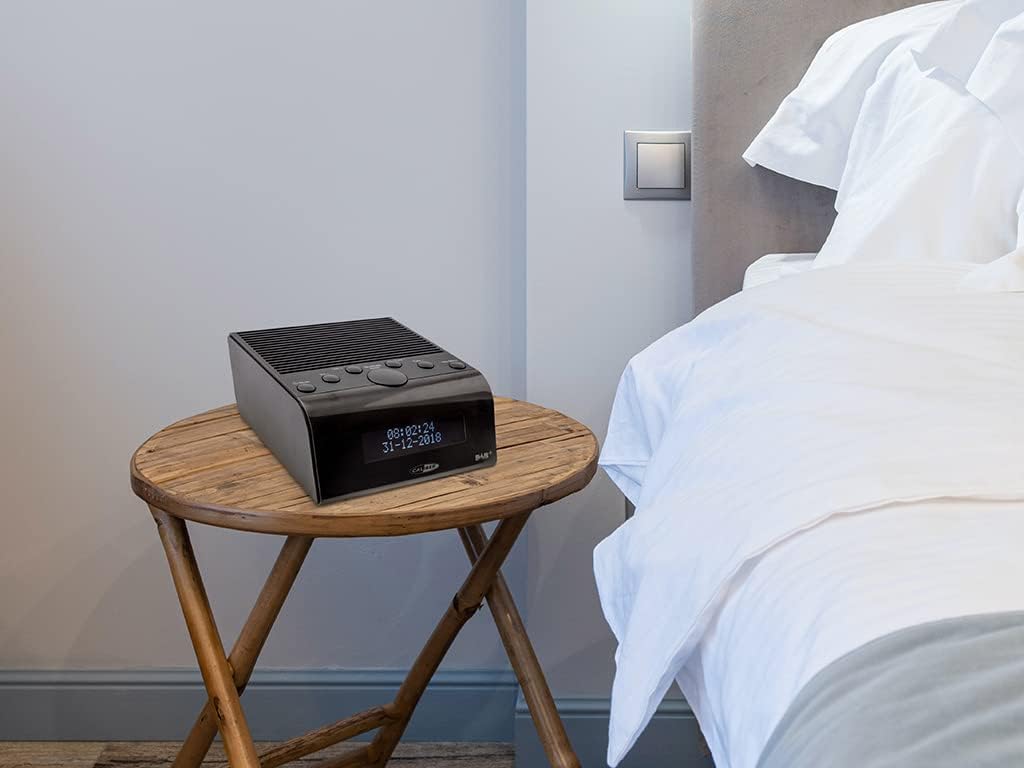 Caliber Radio wecker - Doppelter Alarm mit Schlummerfunktion - DAB Plus - FM - LCD-Anzeige - Strom o