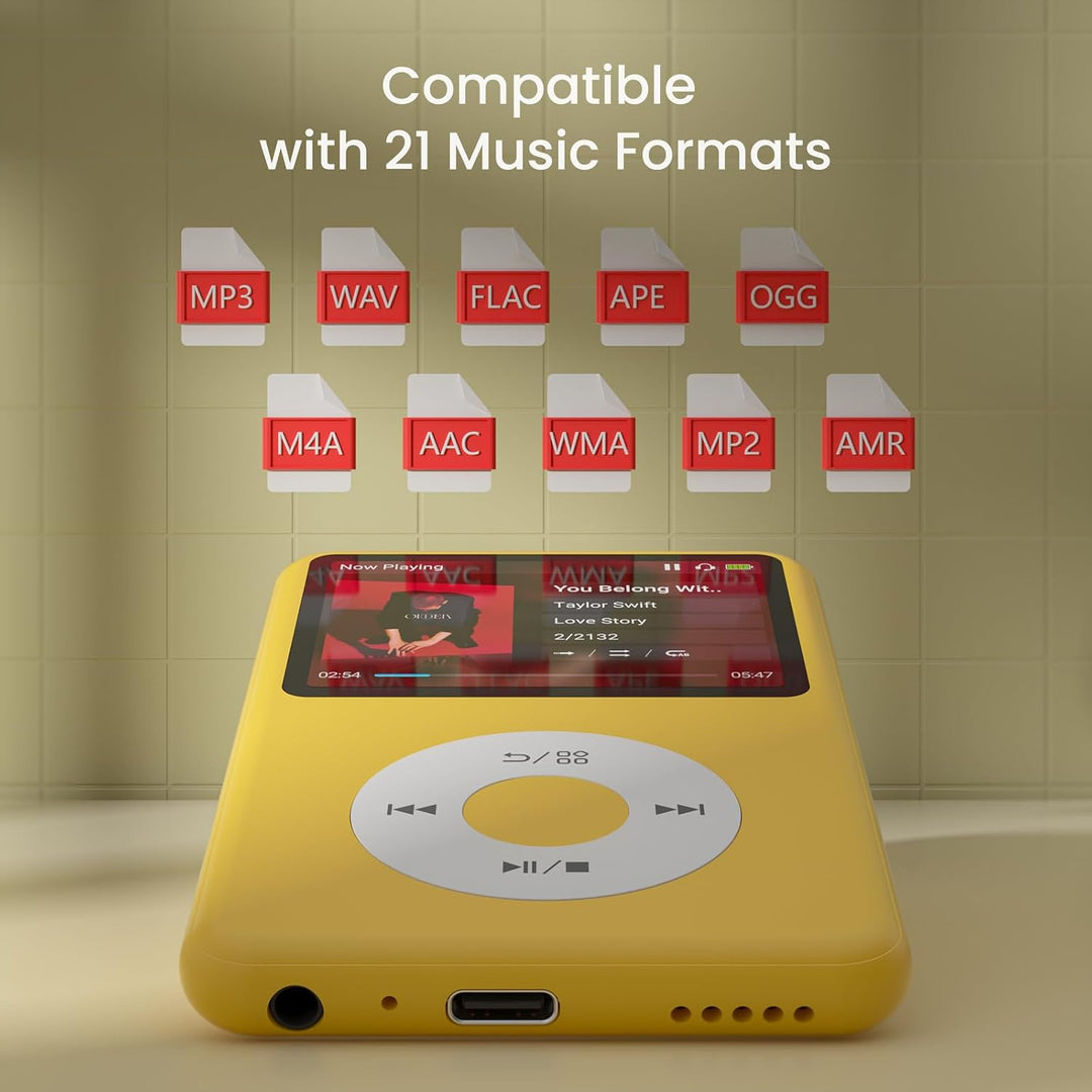 Innioasis Y1 Kinder MP3 Player - Zeitlose Klasse: 128 GB, Bluetooth, Video-Player, Hörbücher, FM-Rad