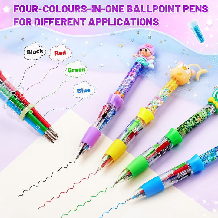 Stifte Selber Machen Set Kinder, 20 Stück DIY Personalisierte Stifte Bastelset Kinder mit 4 Farben u
