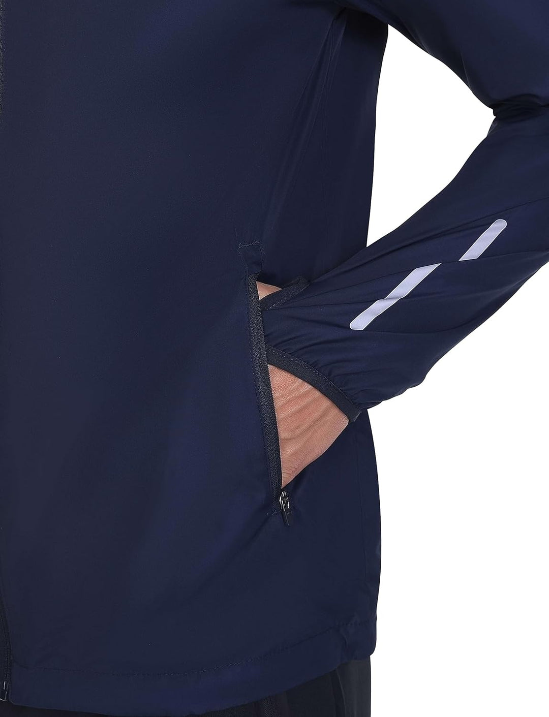 TCA Herren Lauf-Softshelljacke. Reflektierende atmungsaktive Packable-Jacke mit Reissverschlusstasch