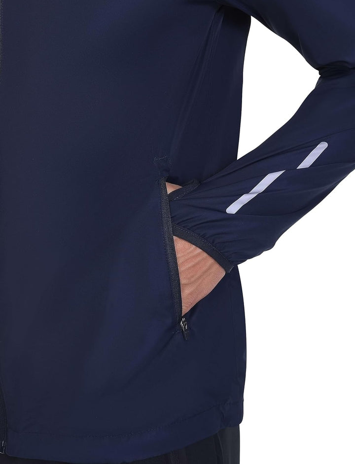 TCA Herren Lauf-Softshelljacke. Reflektierende atmungsaktive Packable-Jacke mit Reissverschlusstasch