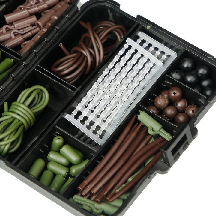 272stk Karpfen Angelzubehör Set, Angelhaken Kit inkl. Jig Haken, Bullet Bass Werfen Sinker Gewichte,