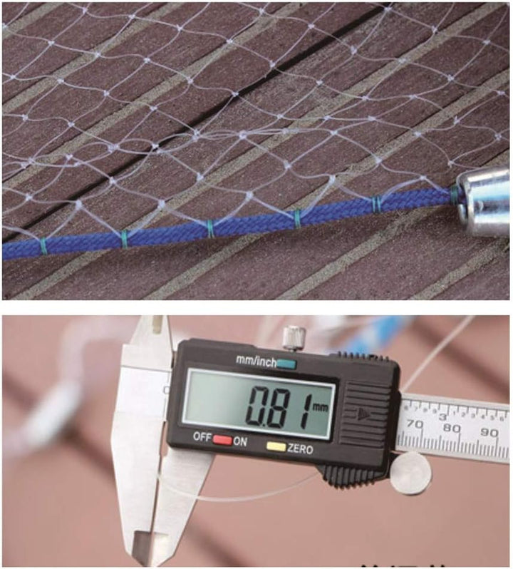 EASY BIG Amerikanisches Wurfnetz mit Aluminium-Frisbee, Fischernetz für Köderfalle, 0,8 Zoll/2 cm Ma