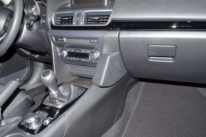 KUDA 1065 Halterung Kunstleder schwarz für Mazda 3 ab 2013 (Typ BM) & ab 2016 (Typ BN), 1065