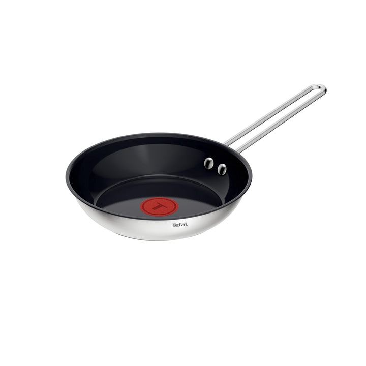 Tefal Nordica Edelstahl-Keramikpfanne 20 cm, Antihaftversiegelung, integrierter Thermo-Signal Temper