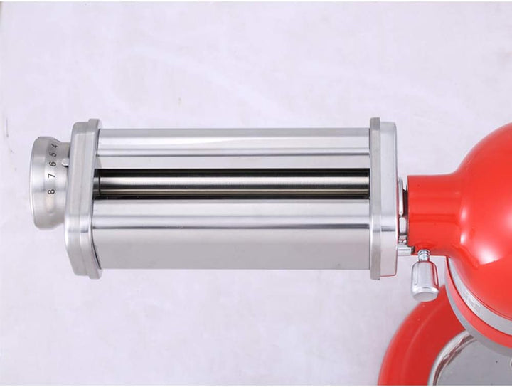 Pastaaufsatz Nudelaufsatz Küchenmaschine Mixer Edelstahl Zubehör 8 Variable Dickeneinstellungen für