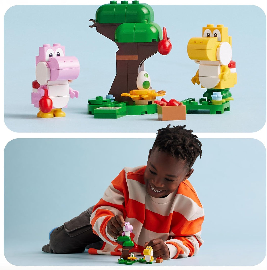 LEGO Super Mario Yoshis Wilder Wald – Erweiterungsset, Spielzeug mit 2 Yoshi-Figuren aus Steinen für