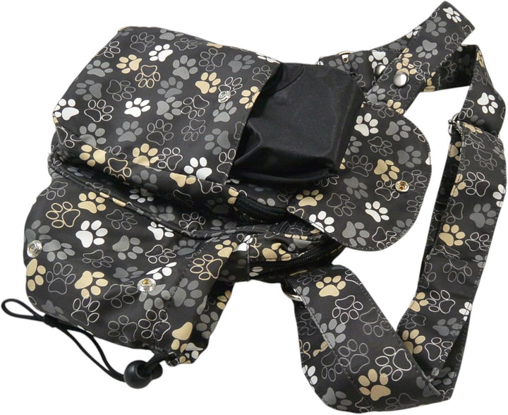 Konstanz Mandala 71038 – Gassitasche mit integriertem Flaschenhalter – Leckerlitasche für Hunde, was
