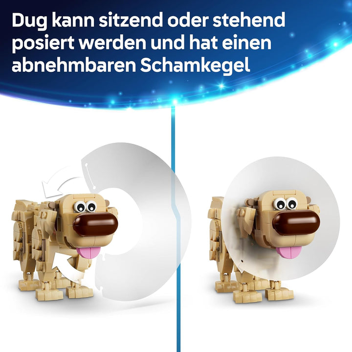 LEGO ǀ Disney and Pixar Kevin und Dug - Spielzeug Golden Retriever Hund & exotischer Vogel - DIY Dek