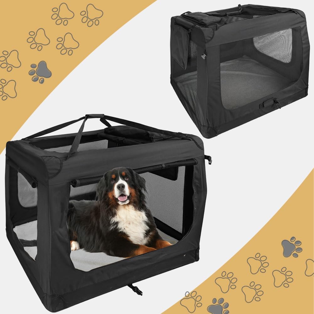 Faltbare Hundebox Transporttasche Transportbox Auto für Katze Hunde Grosse Kleine Box Bag Bed Decke