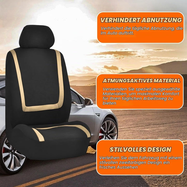 JNNJ 9 Stück Klassisch Autositzbezüge Sitzschoner Auto Schonbezug Autositz, Autositzbezüge Komplette