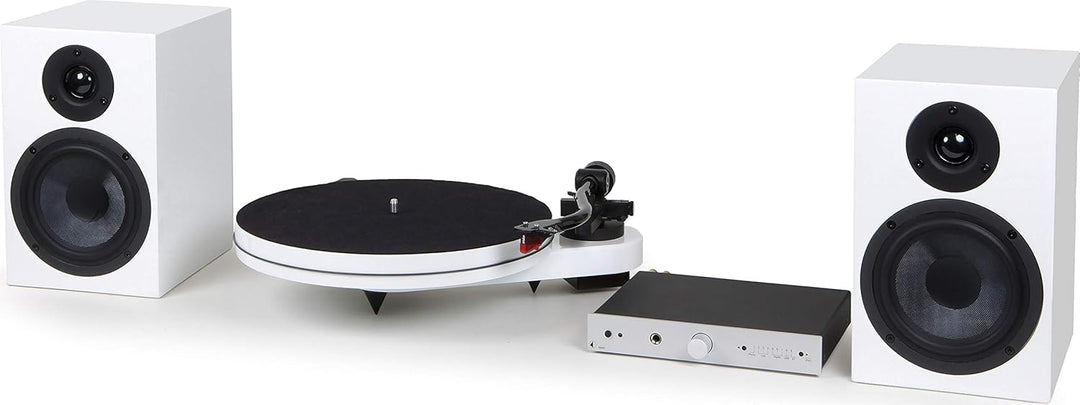 Pro-Ject RPM 1 Carbon Plattenspieler mit Riemenantrieb (inkl. Ortofon 2M Red, Weiss) inkl. Ortofon 2