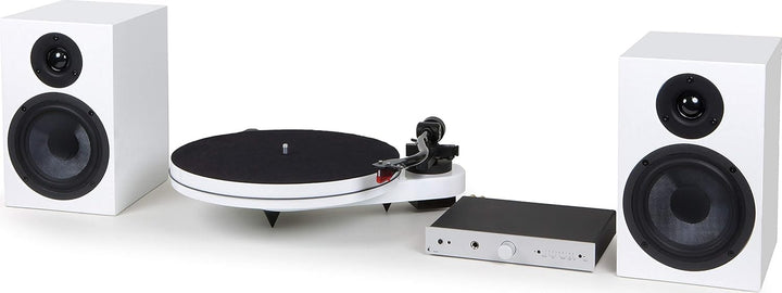 Pro-Ject RPM 1 Carbon Plattenspieler mit Riemenantrieb (inkl. Ortofon 2M Red, Weiss) inkl. Ortofon 2