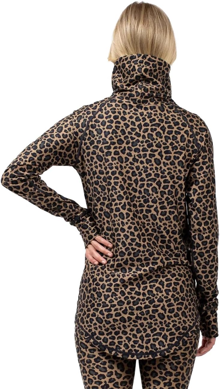 Eivy Damen Icecold Top Yoga-Shirt XXS Leopard, XXS Leopard