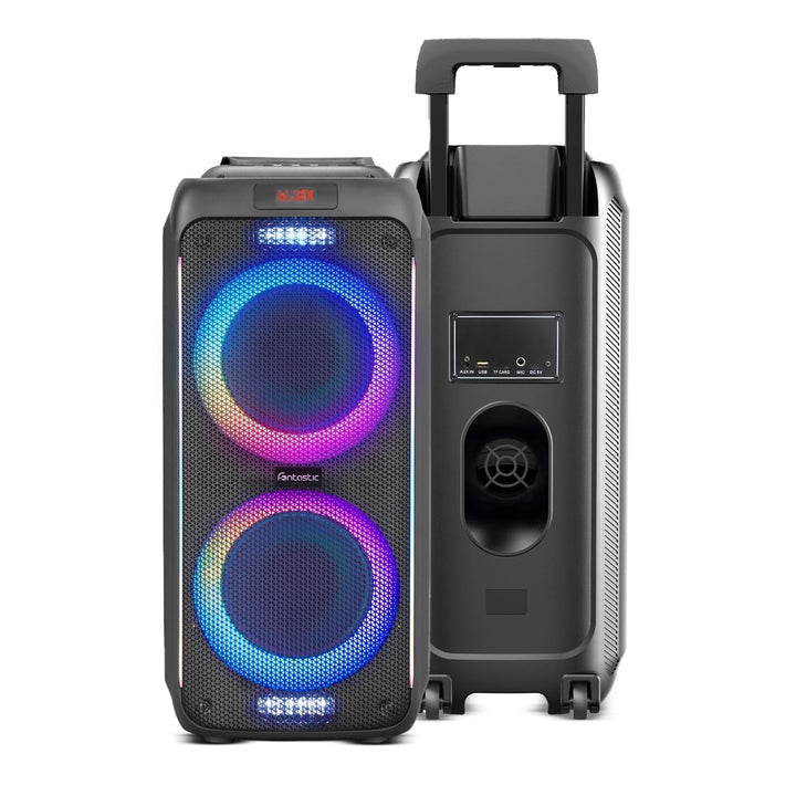 Fontastic Party-Lautsprecher Zeal - Bluetooth Lautsprecher mit USB-Wiedergabe, AUX und MicroSD - Kar
