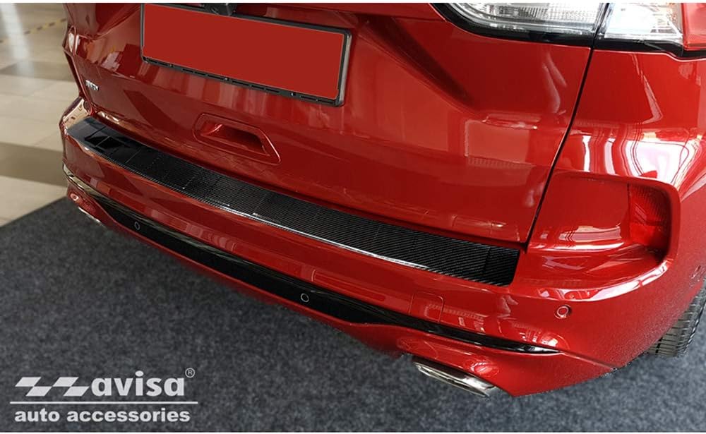 Avisa Echtes 3D Karbon Heckstossstangenschutz kompatibel mit Ford Kuga III ST-Line/Vignale/Hybrid 20